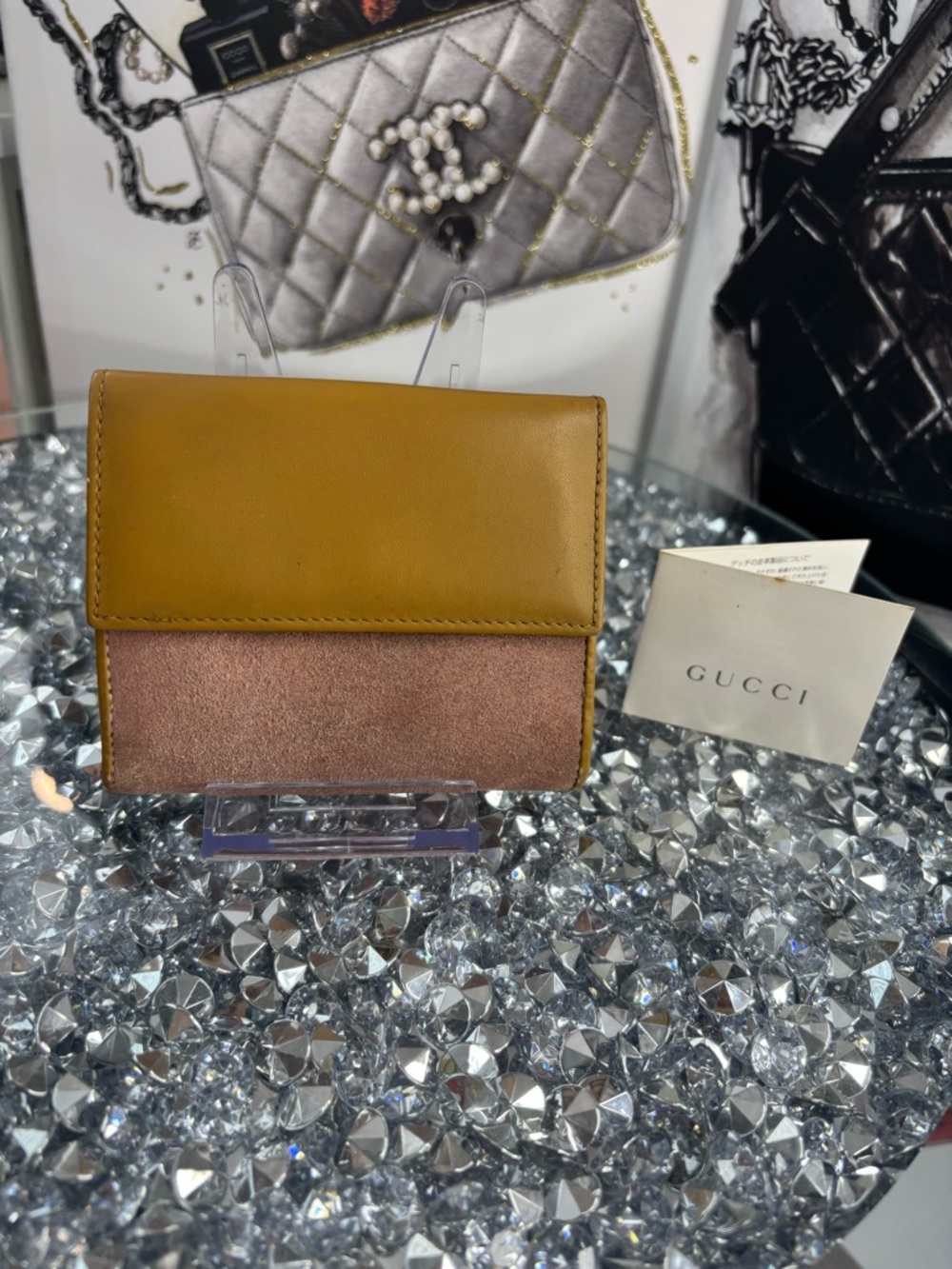 Gucci RARE vintage G-logo bi-fold wallet EUC - Picture 4 of 17